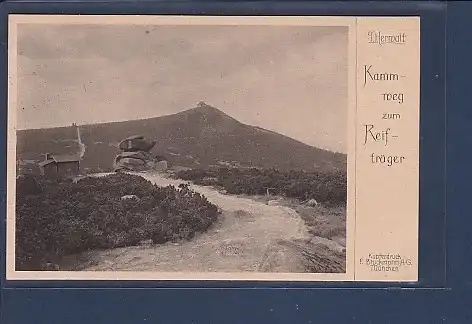 AK T. Herwalt Kammweg zum Reifträger 1930