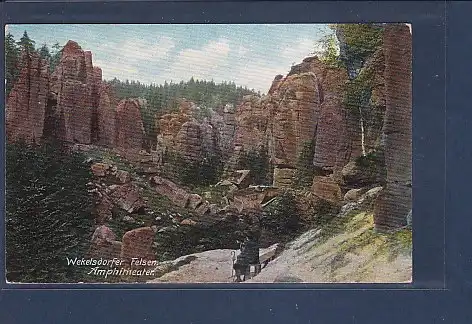 AK Wekelsdorfer Felsen Amphitheater 1920