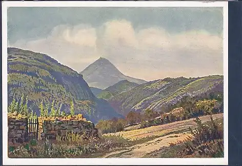 AK Der Milleschauer mit dem Wopparner Tale 1940