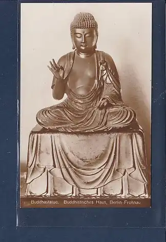 AK Buddhastatue Buddhistisches Haus Berlin Frohnau 1928