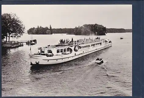 AK Berlin Weiße Flotte Kabinen Touristenschiff MS Spree 1968