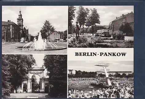 AK Berlin Pankow 4.Ansichten Ossietzkystraße - Freibad 1970