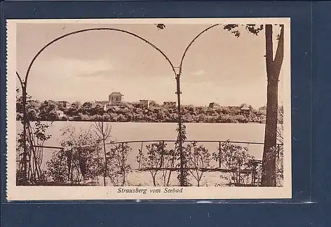 AK Strausberg vom Seebad 1930