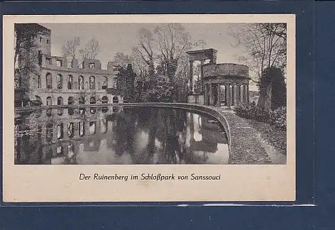 AK Der Ruinenberg im Schloßpark von Sanssouci 1930