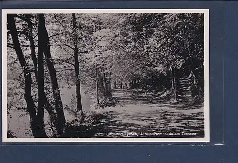 AK Luftkurort Lychen Promenade am Zenssee 1940