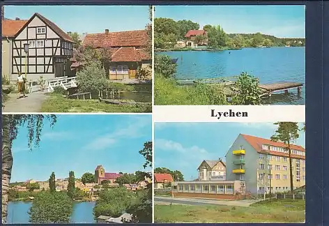 AK Lychen 4.Ansichten Malerwinkel - FDGB Erholungsheim 1981