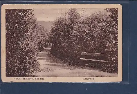 AK Kurort Sülzhayn Südharz Kirchweg 1926