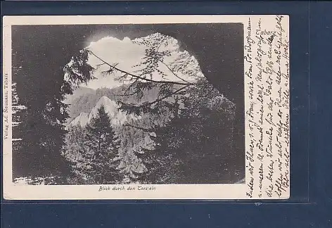 AK Tabarz Blick durch den Torstein 1909