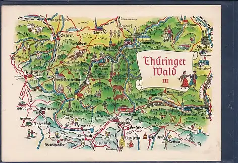 AK Thüringer Wald III Gehren - Lauscha 1963
