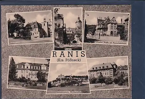 AK Ranis ( Krs. Pößneck) 6.Ansichten Postamt 1962