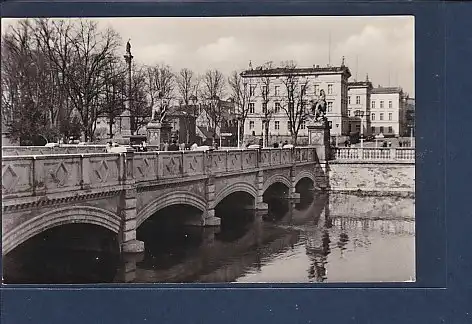 AK Schwerin - Schloßbrücke 1956