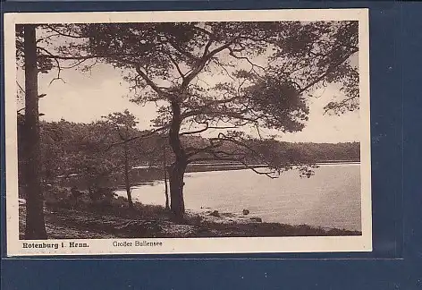 AK Rotenburg i. Hann. Großer Bullensee 1929