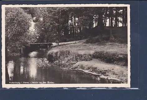 AK Rotenburg i. Hann. - Motiv an der Rodau 1941