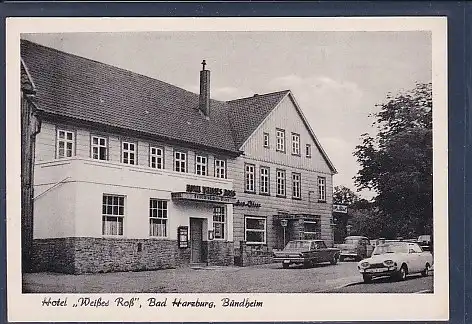 AK Hotel Weißes Roß Bad Harzburg Bündheim 1960
