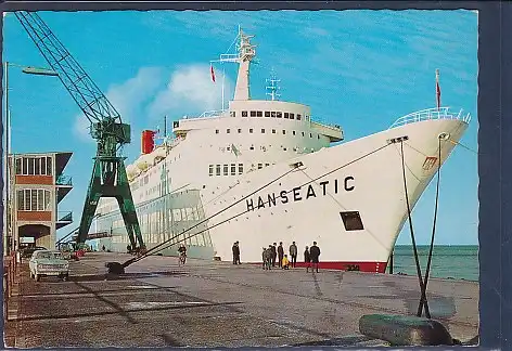 AK Nordseeheilbad Cuxhaven TS Hanseatic am Steubenhöft 1970