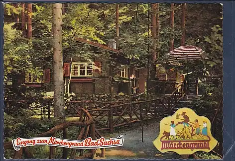 AK Eingang zum Märchengrund Bad Sachsa 1970