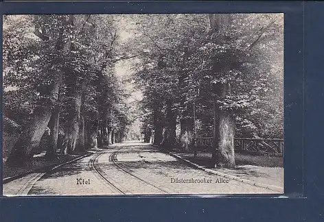 AK Kiel Düsternbrooker Allee 1909