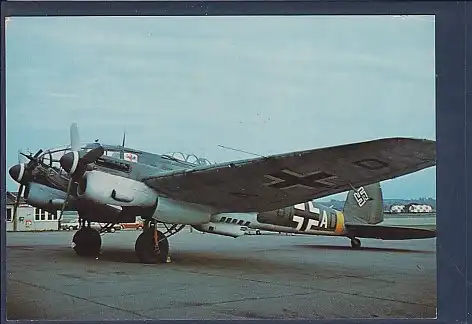 AK Uetersen Luftwaffen Museum Mittelstrecken Kampfflugzeug Heinkel He 111 1970