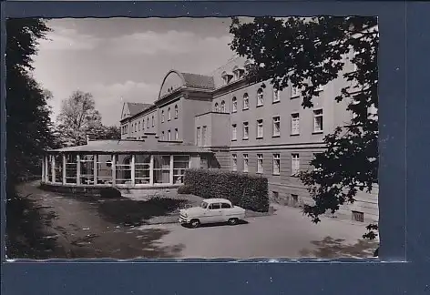 AK Bad Hermannsborn Rückansicht des Kurhauses mit Veranda 1960