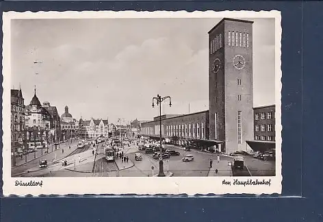 AK Düsseldorf Am Hauptbahnhof 1960