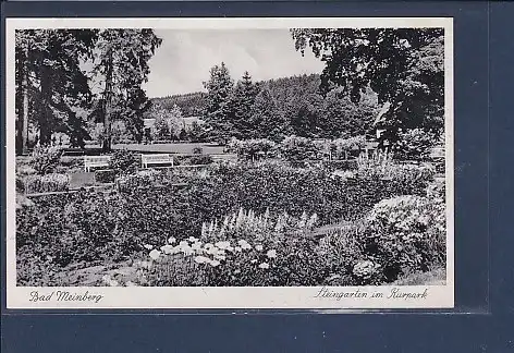 AK Bad Meinberg Steingarten im Kurpark 1938