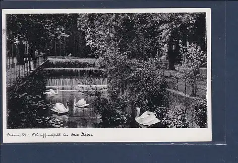 AK Detmold Wasserfall in der Allee 1936