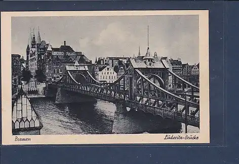 AK Bremen Lüderitz - Brücke 1930