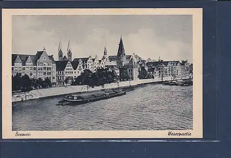 AK Bremen Weserpartie 1930