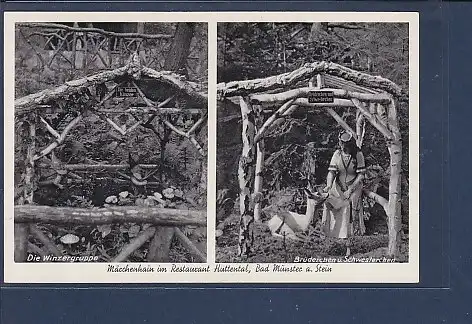 AK Märchenhain im Restaurant Huttental Bad Münster a. Stein 1950