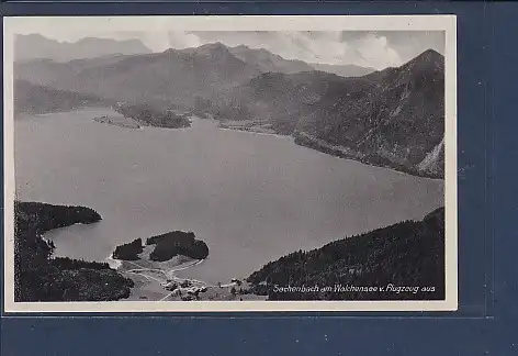 AK Sachenbach am Walchensee v. Flugzeug aus 1940