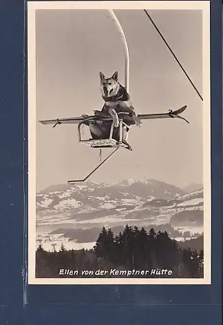 AK Ellen von der Kemptner Hütte ( Sessellift) 1940