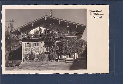 AK Oberaudorf Dorfbrunnen und Ortbänk 1940