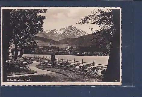 AK Kaffee Konditorei Machet Tegernsee 1937