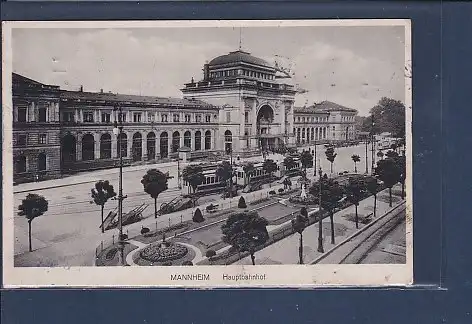AK Mannheim Hauptbahnhof 1915