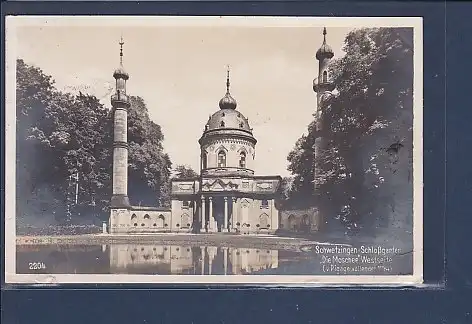 AK Schwetzingen Schloßgarten Die Moschee Westseite 1927