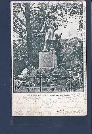 AK Jahn Denkmal in der Hasenhaide zu Berlin 1901
