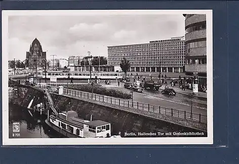 AK Berlin Hallesches Tor mit Gedenkbibliothek 1957
