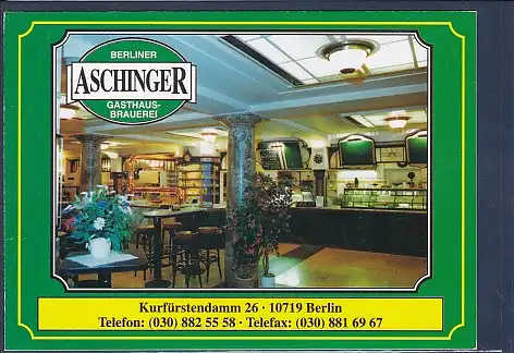 AK Berliner Aschinger Gasthaus Brauerei Kürfürstendamm 26 1990