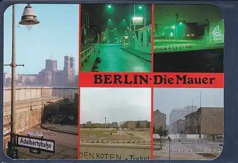 AK Berlin Die Mauer  von 1961 bis 1989