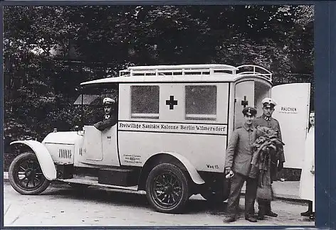 AK Krankenwagen um 1917 St. Hedwig Kliniken Berlin 1990