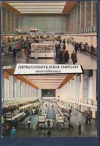 AK Zentralflughafen Berlin Tempelhof Abfertigungshalle 1970