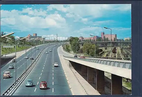 AK Berlin Stadtautobahn Nord Siemensstadt 1970