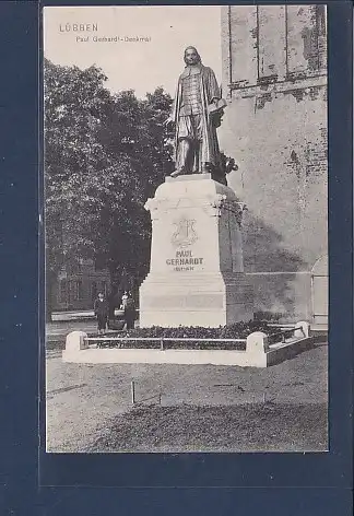 AK Lübben Paul Gerhardt Denkmal 1920