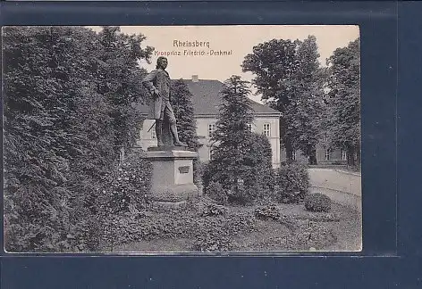 AK Rheinsberg Kronprinz Friedrich Denkmal 1918