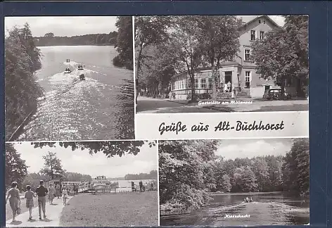 AK Grüße aus Alt Buchhorst 4.Ansichten Gaststätte am Möllensee 1984