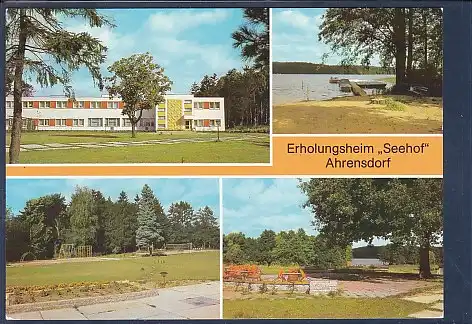AK Erholungsheim Seehof Ahrensdorf 4.Ansichten Spielplatz 1980