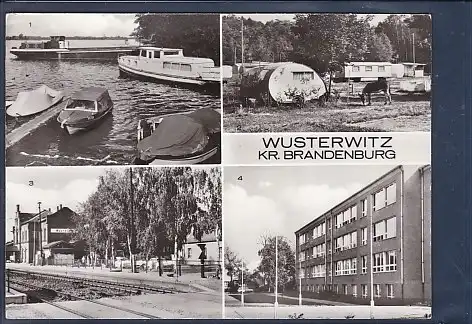 AK Wusterwitz Kr. Brandenburg 4.Ansichten Bahnhof 1980