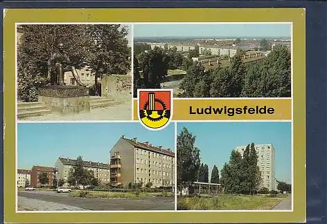 AK Ludwigsfelde 4.Ansichten Neubauten an der Rosa Luxemburg Straße 1990