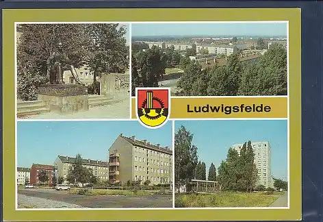 AK Ludwigsfelde 4.Ansichten Neubauten an der Rosa Luxemburg Straße 1990