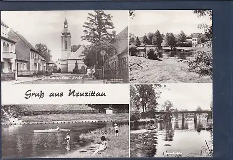 AK Gruß aus Neuzittau 4.Ansichten Geschwister Scholl Straße 1973